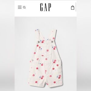 Baby & Toddler Denim Cherry Shortalls